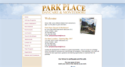 Desktop Screenshot of parkplacedaycareltd.com